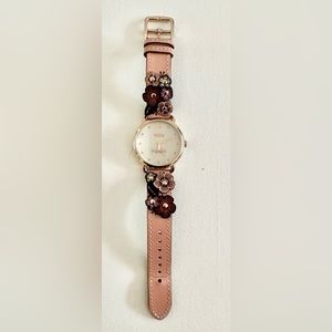 Coach *Discontinued* Ladies Arden pink floral watch